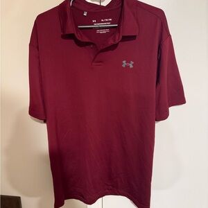 Under Armour Men's Burgundy Polo Shirt